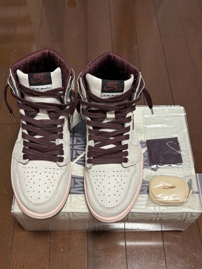 A Ma Maniere × Nike Air Jordan 1 Retro High OG "Sail and Burgundy"