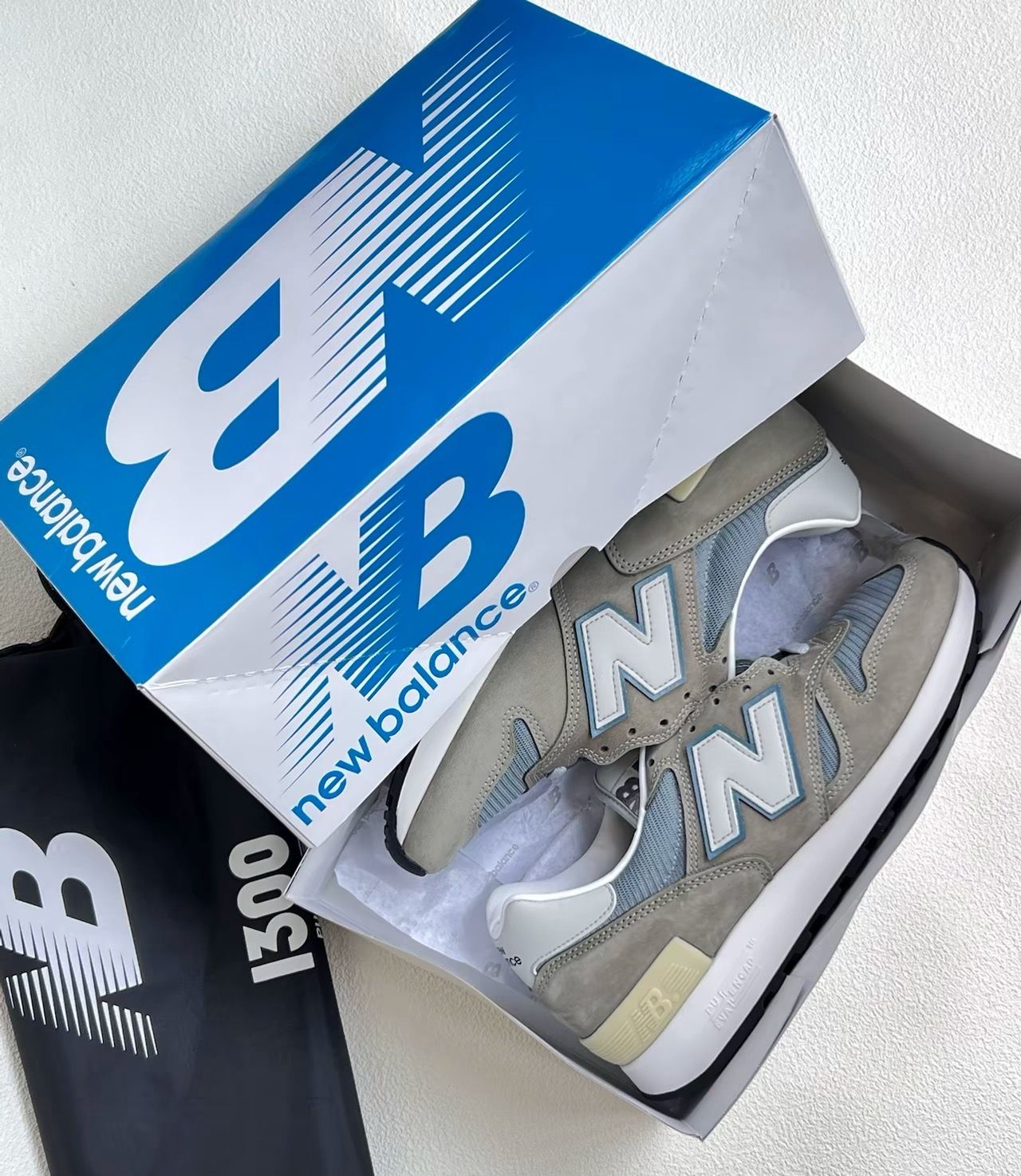 New Balance 1300JP Made in USA "Mirage Gray/Monument/Silver Birch" (2025)