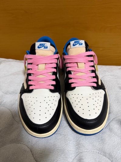 Travis Scott × fragment design × Nike Air Jordan 1 Low OG SP "Military Blue"