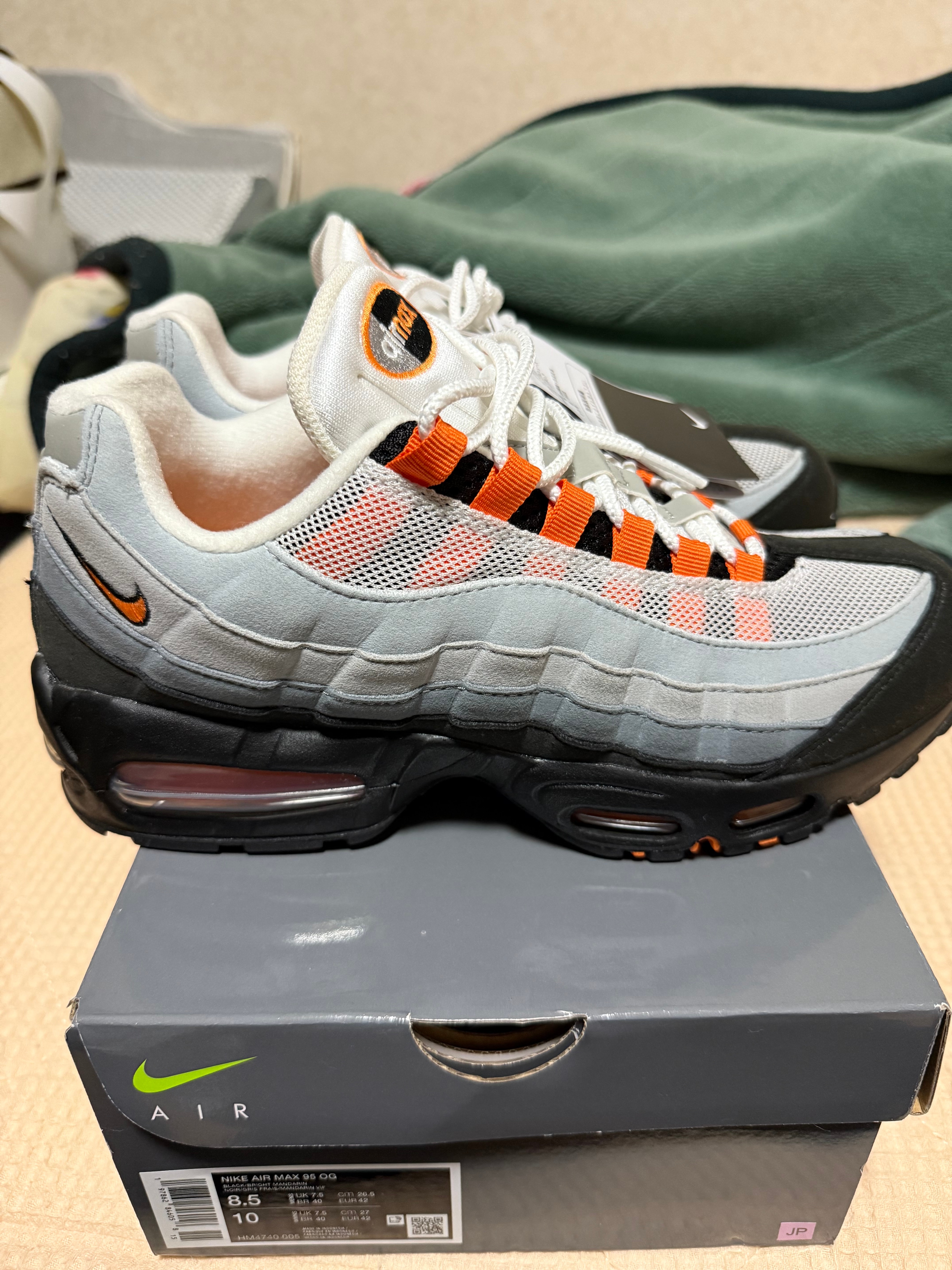Nike Air Max 95 OG Big Bubble "Bright Mandarin" (2025)