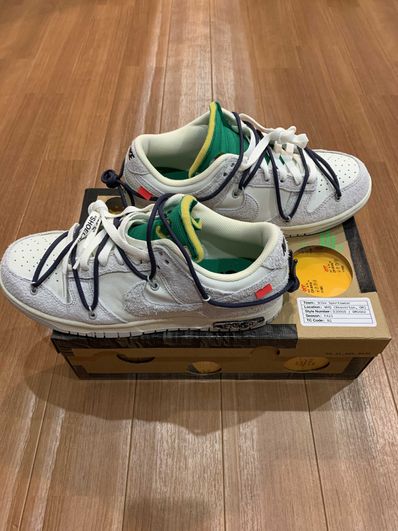 Off-White × Nike Dunk Low "Sail/Neutral Grey/Gridiron"