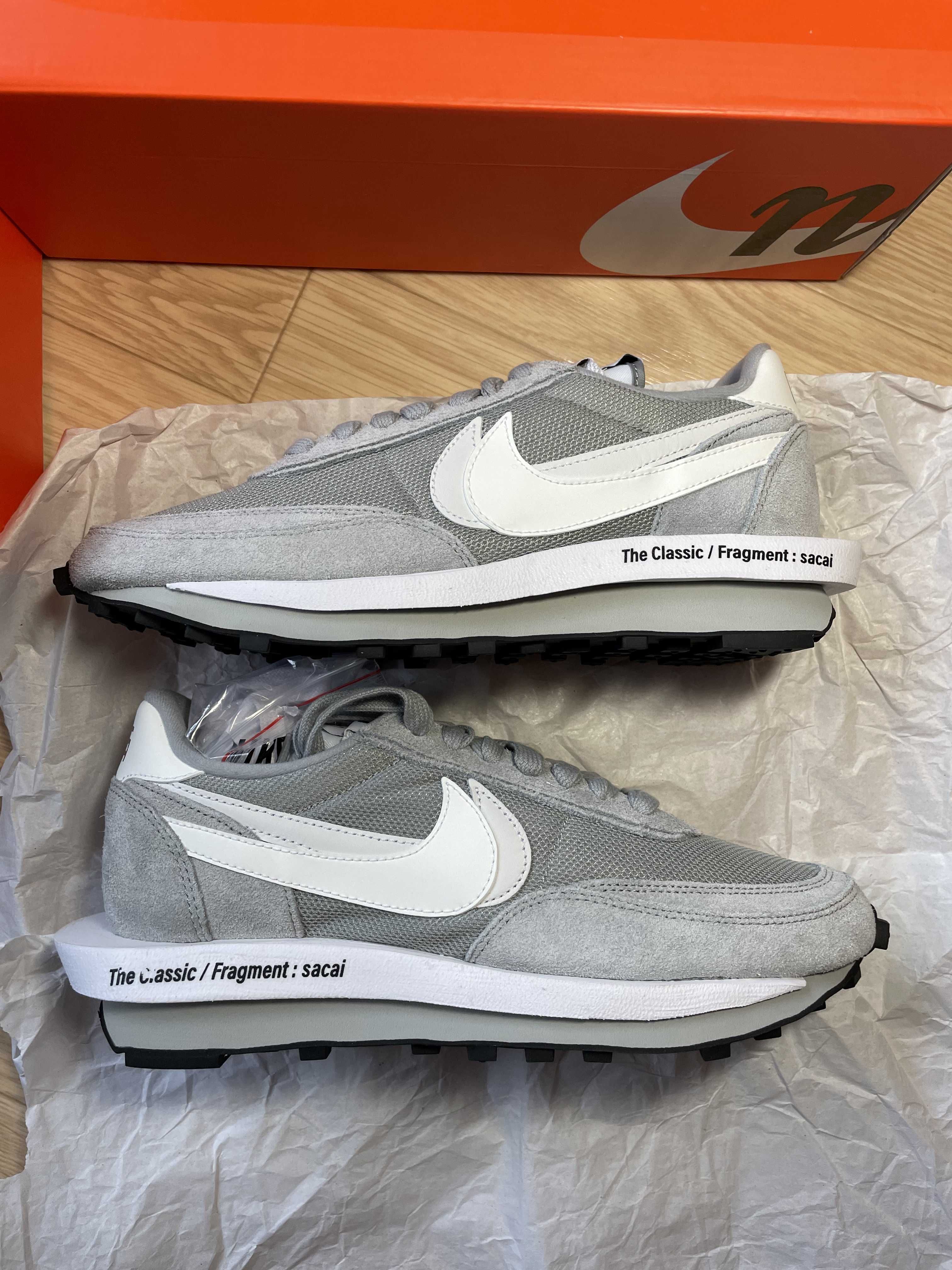 Fragment × sacai × Nike LD Waffle "Light Smoke Grey"