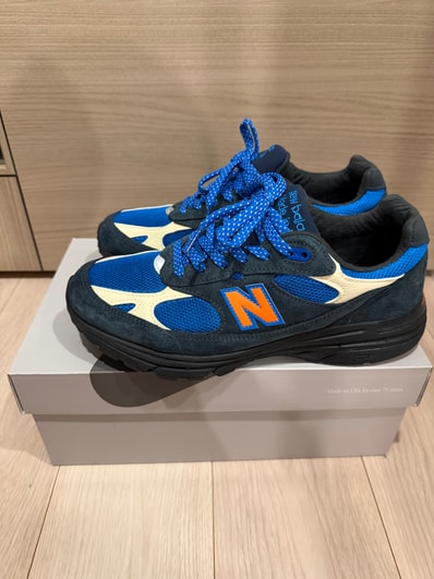 KITH × New Balance 993 Madison Square Garden "Navy/Princess Blue"