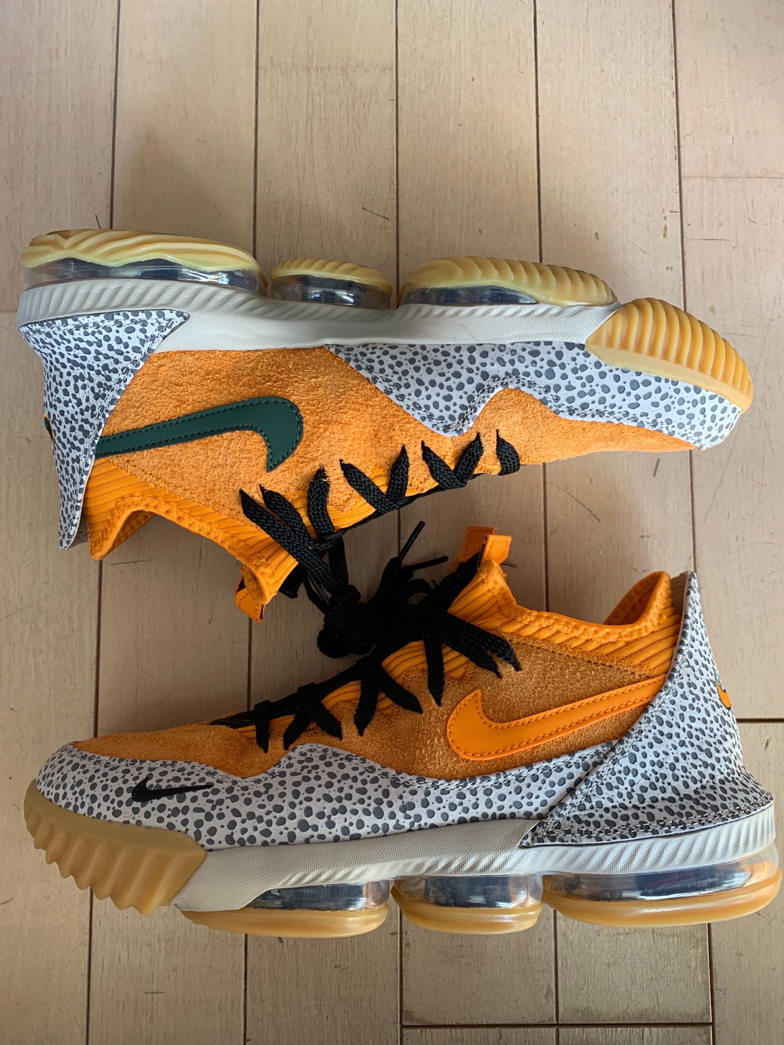 atmos × Nike LeBron 16 Low "Safari" (CD9471-800/CI3358-800)