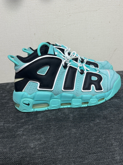 NIKE AIR MORE UPTEMPO "LIGHT AQUA / BLACK / WHITE"