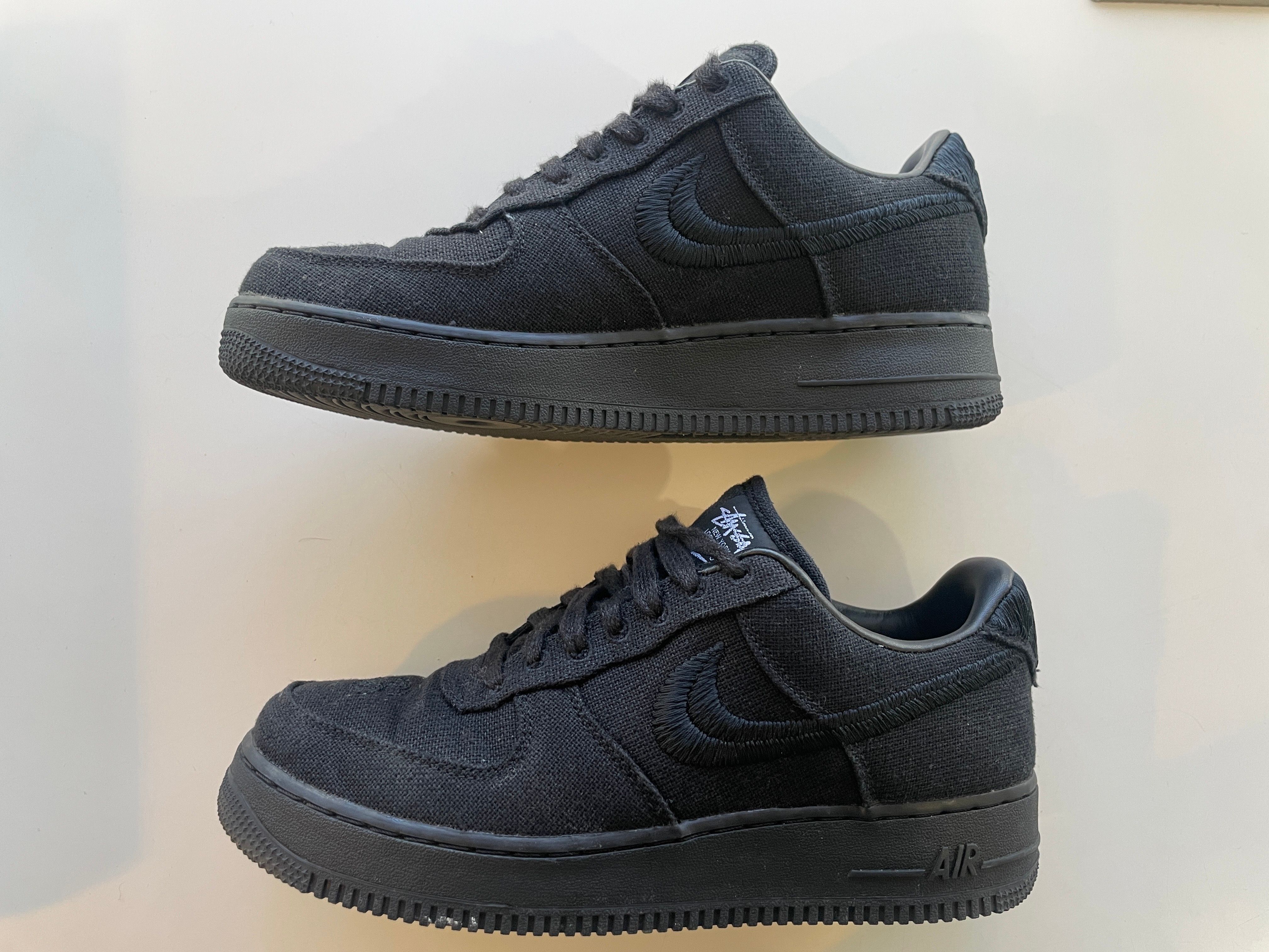 Stussy × Nike Air Force 1 Low "Triple Black"