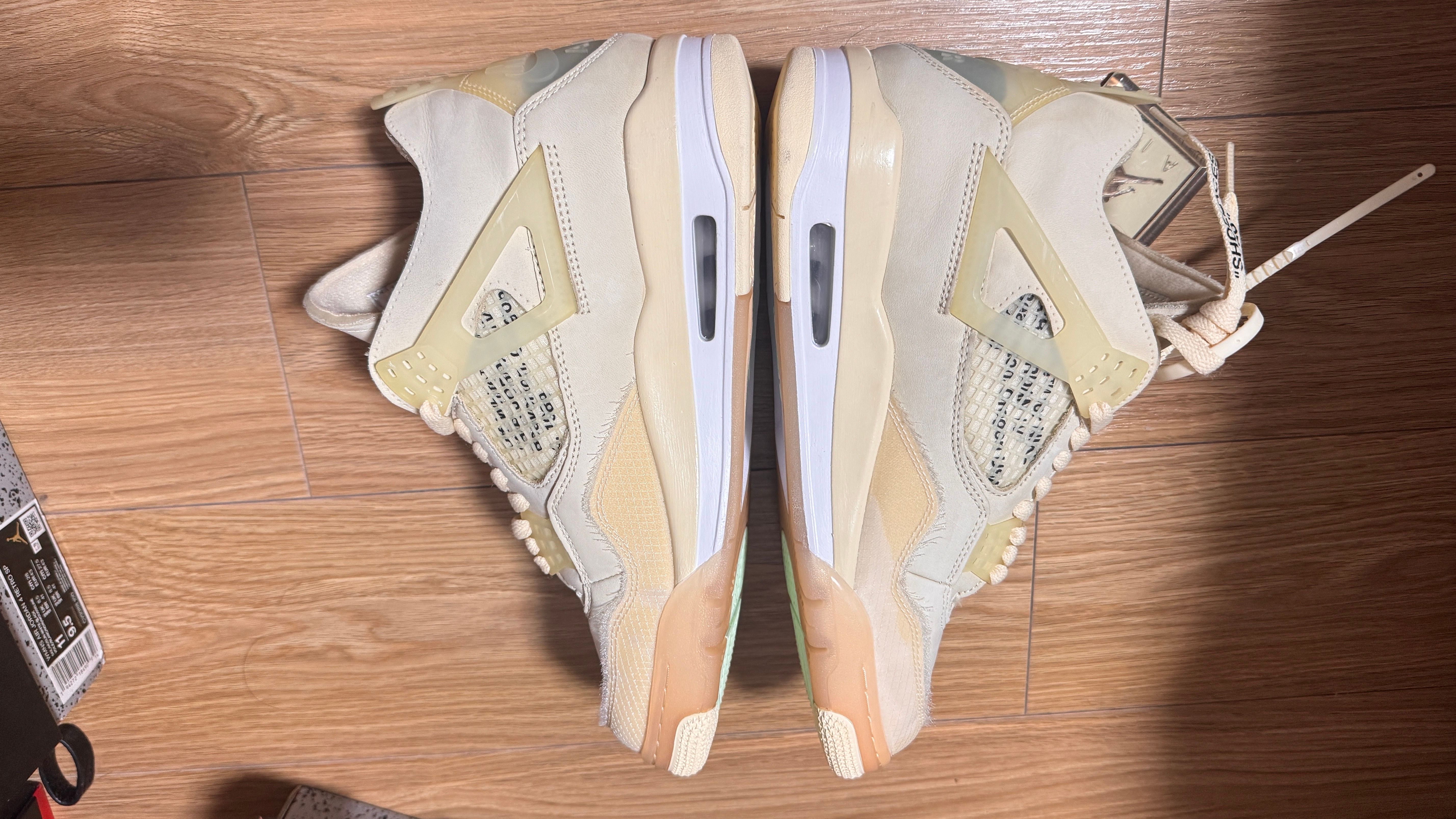 Off-White × Nike Women's Air Jordan 4 SP "Sail"