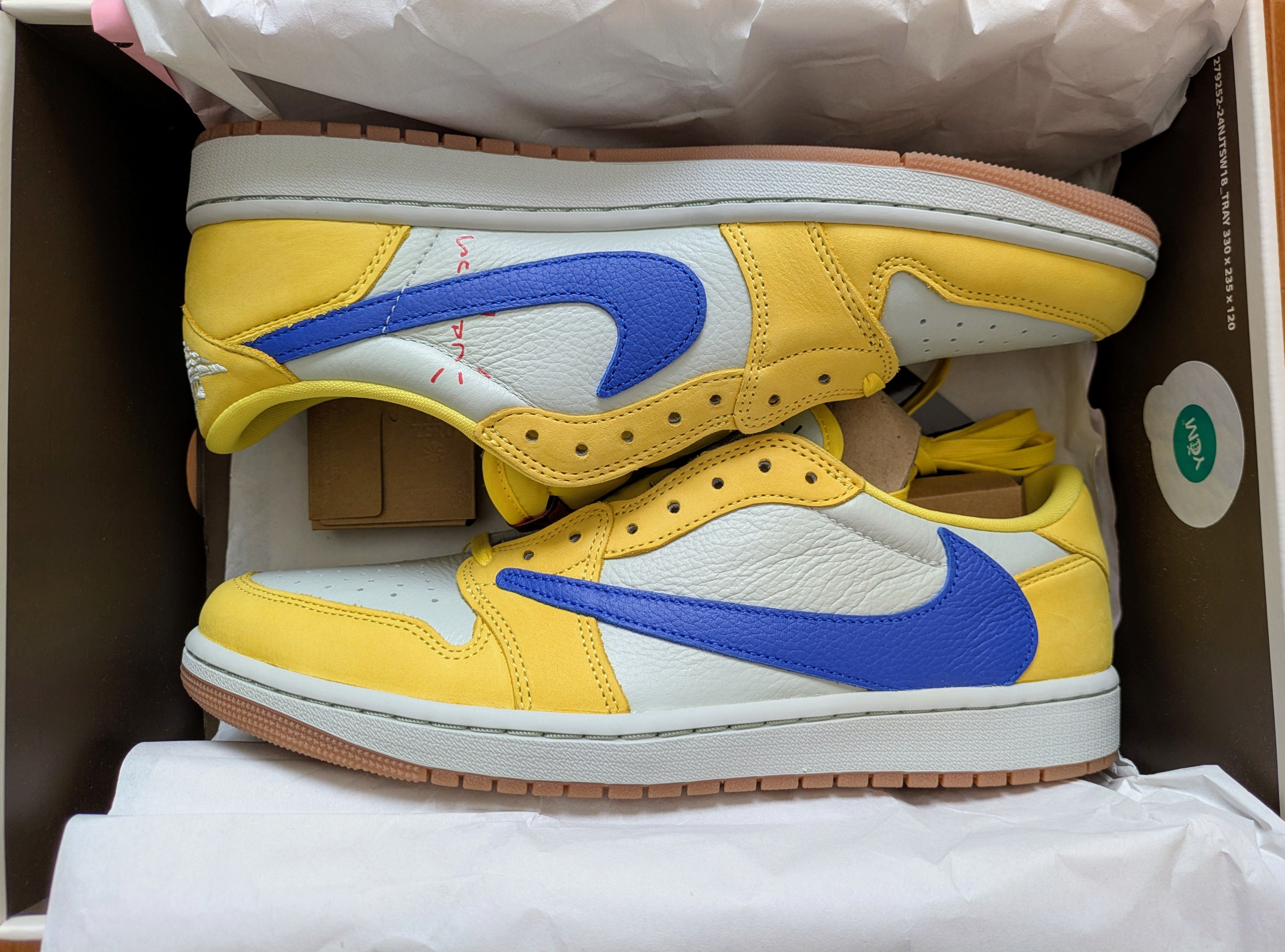 Travis Scott × Nike Women's Air Jordan 1 Retro Low OG "Canary"