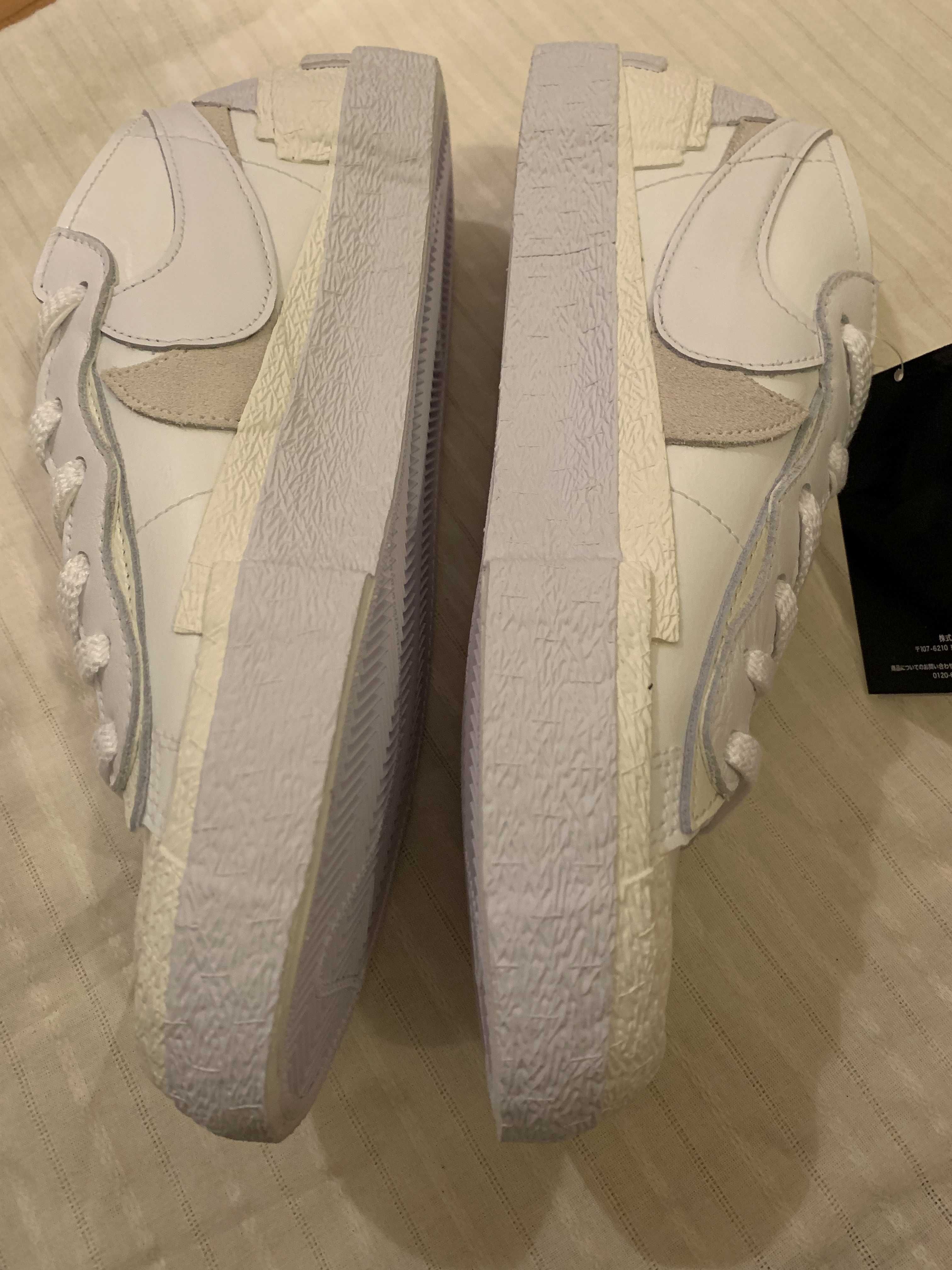 sacai × Nike Blazer Low "White Patent Leather"