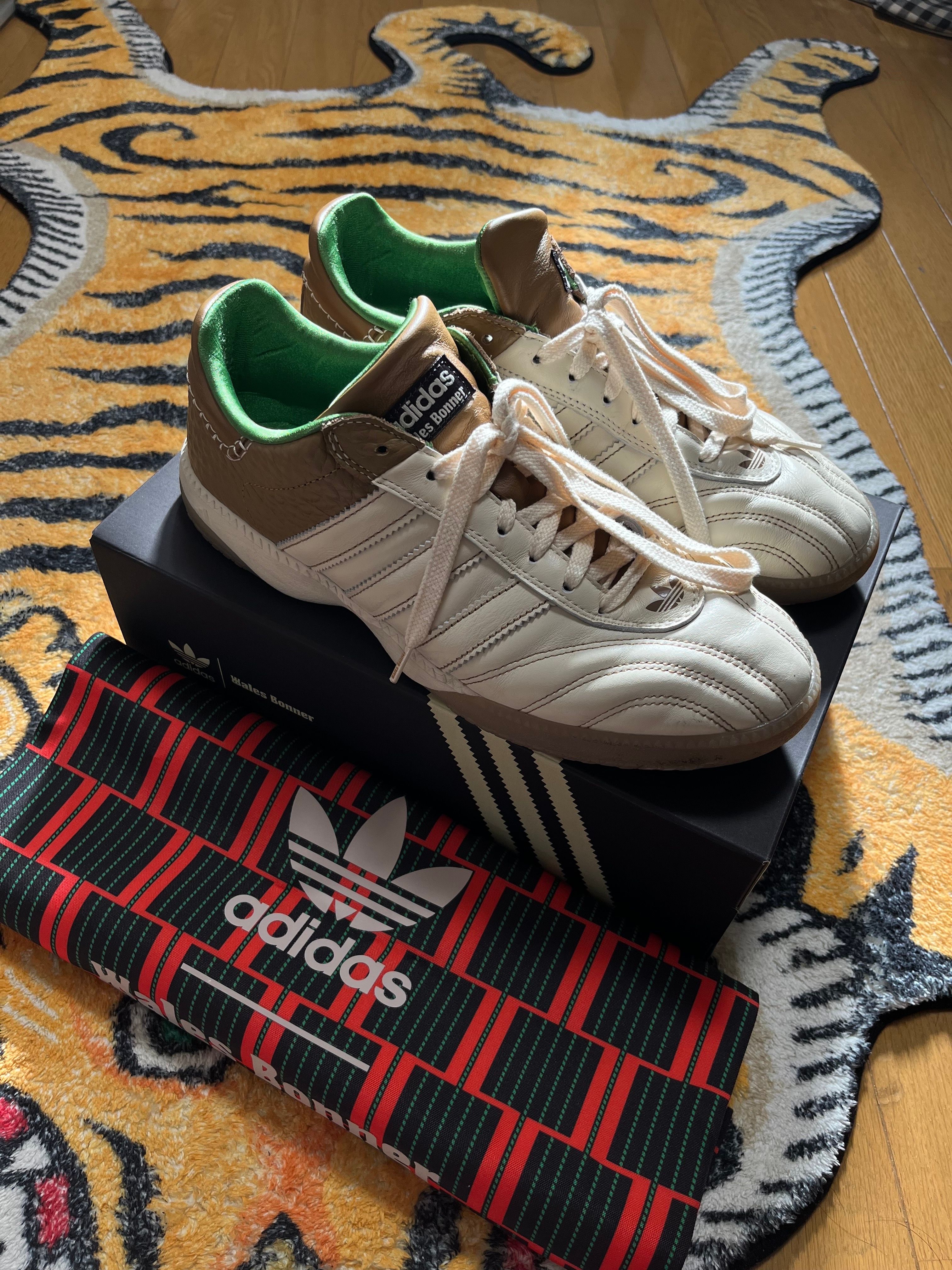 Wales Bonner × adidas Millennium Samba Elena Nappa "Wonder White/Brown"