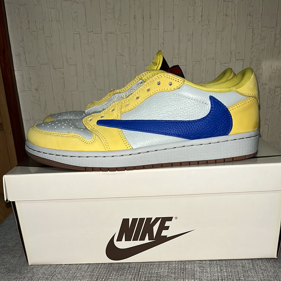 Travis Scott × Nike Women's Air Jordan 1 Retro Low OG "Canary"