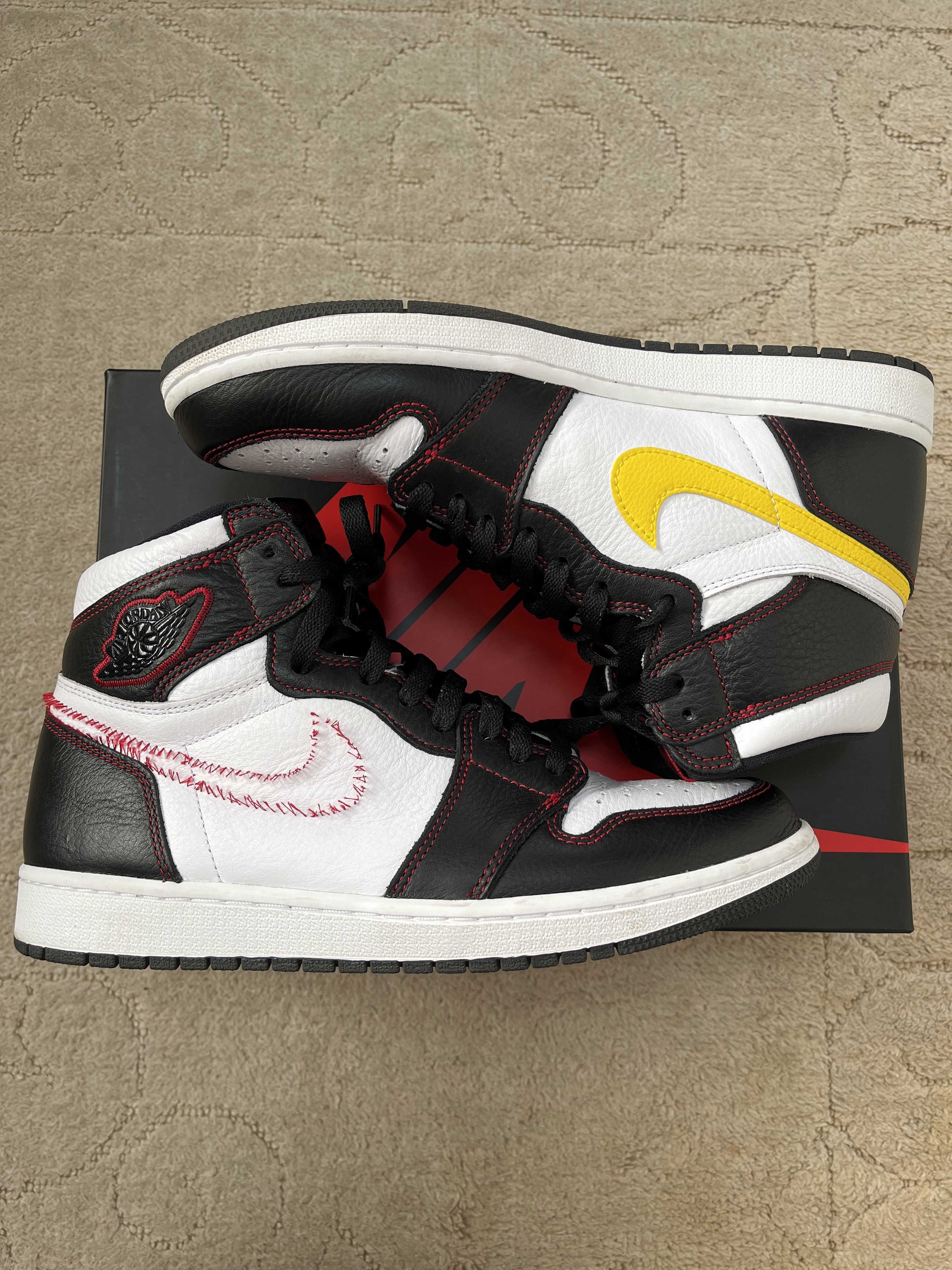 Nike Air Jordan 1 High OG Defiant "Black/Yellow/Gym Red"