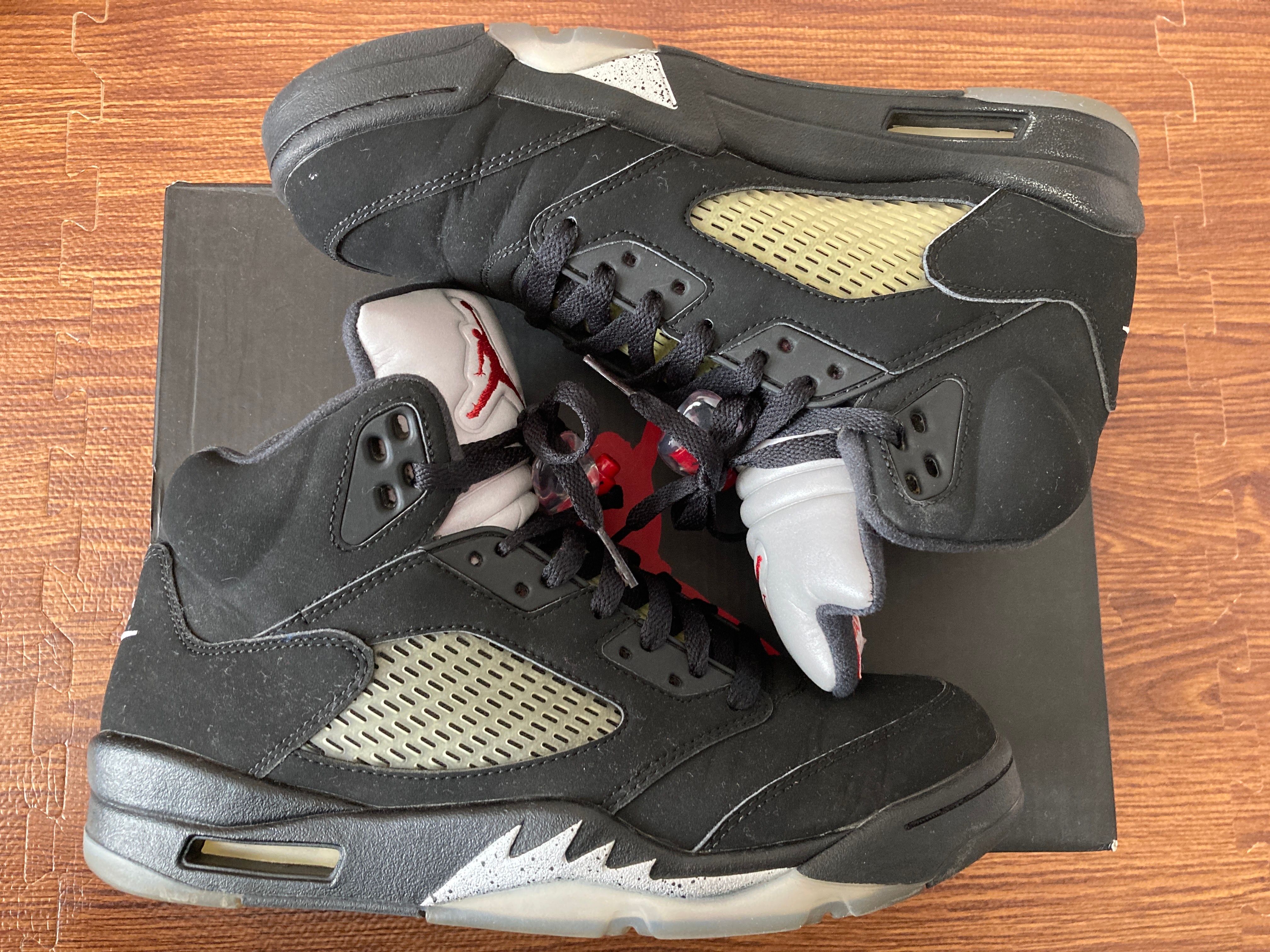 Nike Air Jordan 5 Retro OG "Black/Fire Red/Metallic Silver/White" (2016)