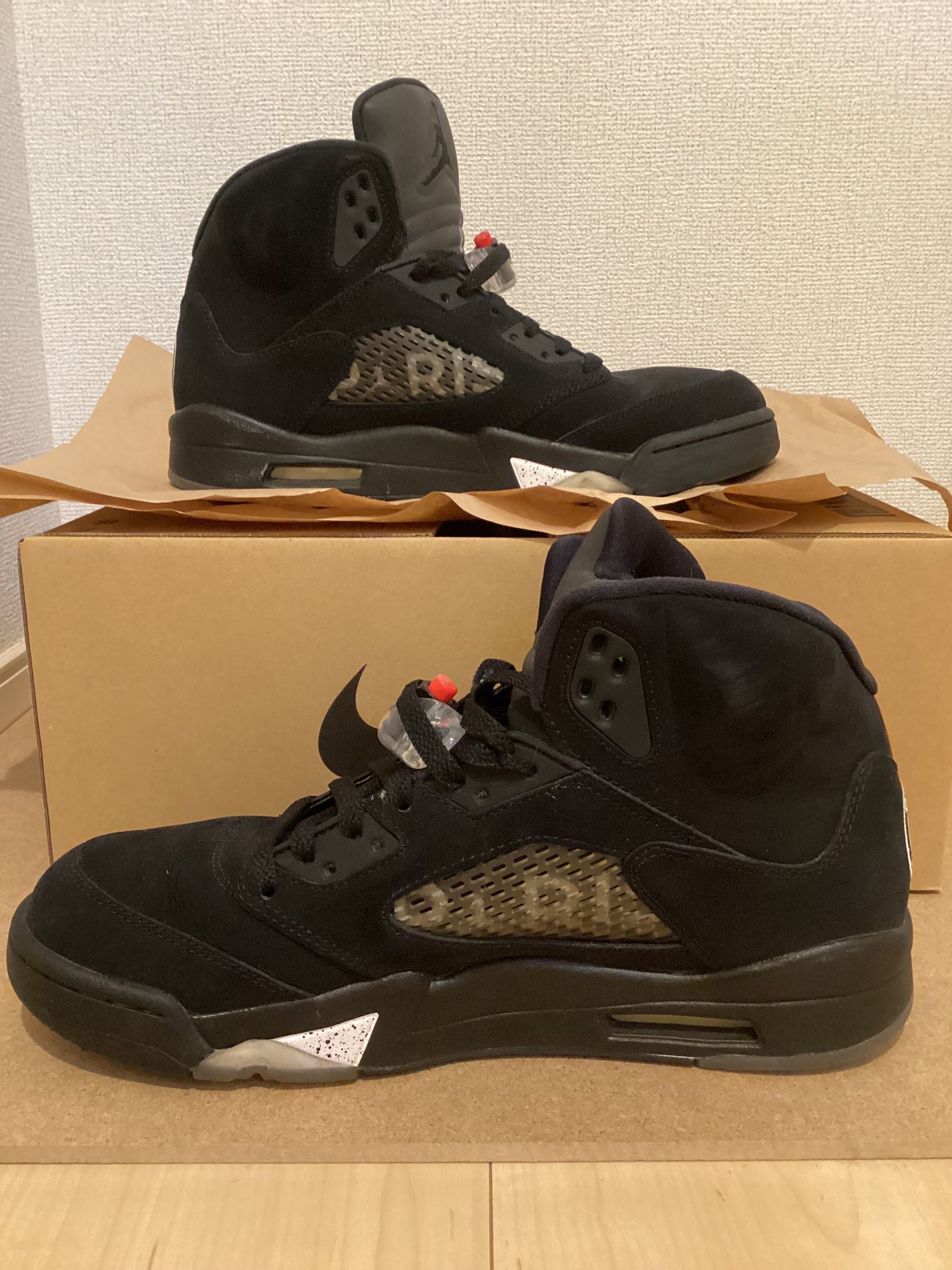 Paris Saint-Germain (PSG) × Nike Air Jordan 5 Retro "Black/Challenge Red-White"