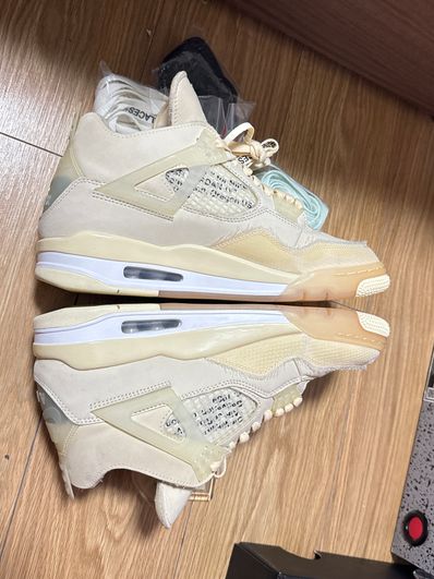 Off-White × Nike Women's Air Jordan 4 SP "Sail"