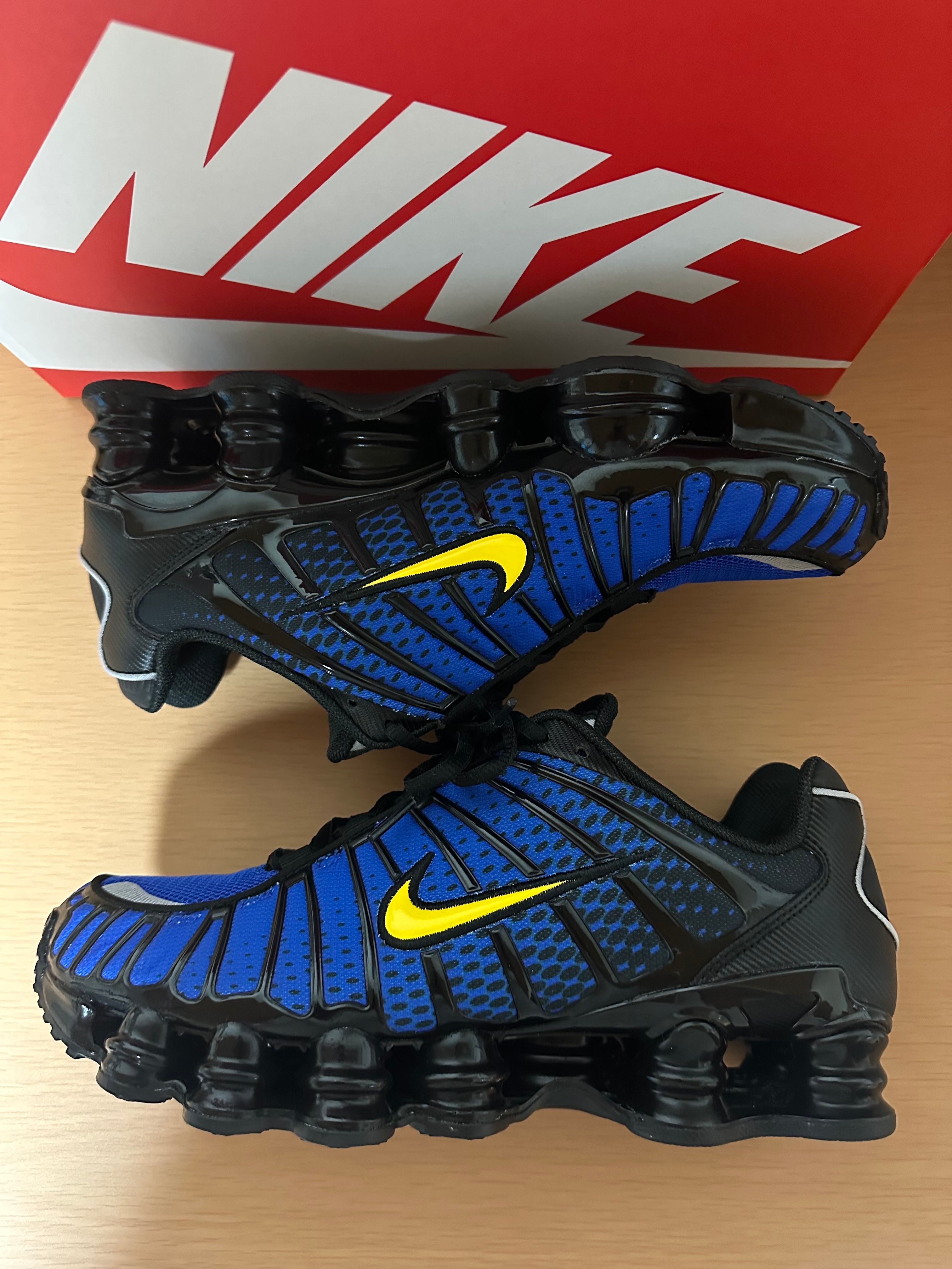 Nike Shox TL "Black/Varsity Maize/Metallic Silver/Lyon Blue"