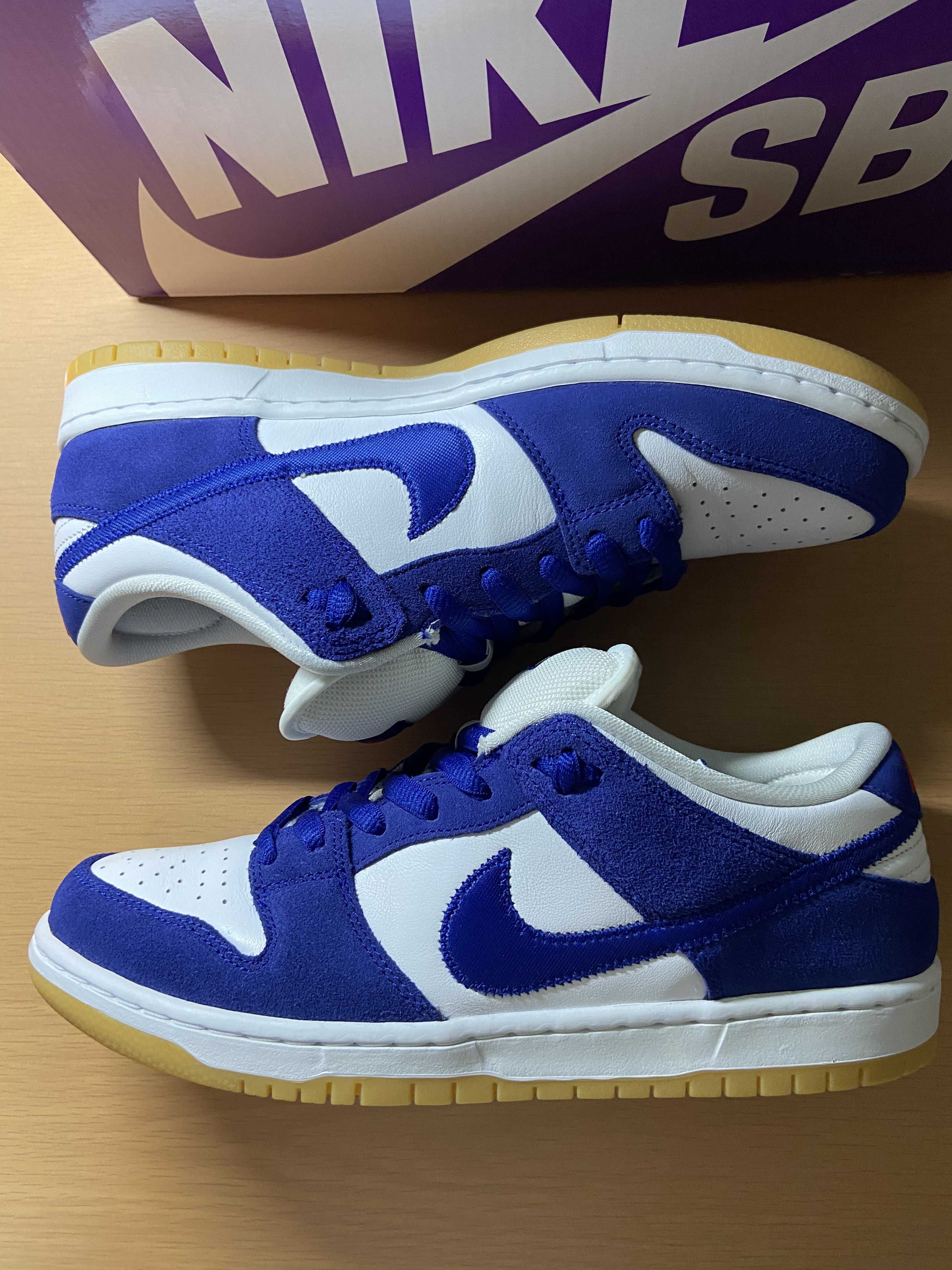 Nike SB Dunk Low "Los Angeles Dodgers/Deep Royal Blue"