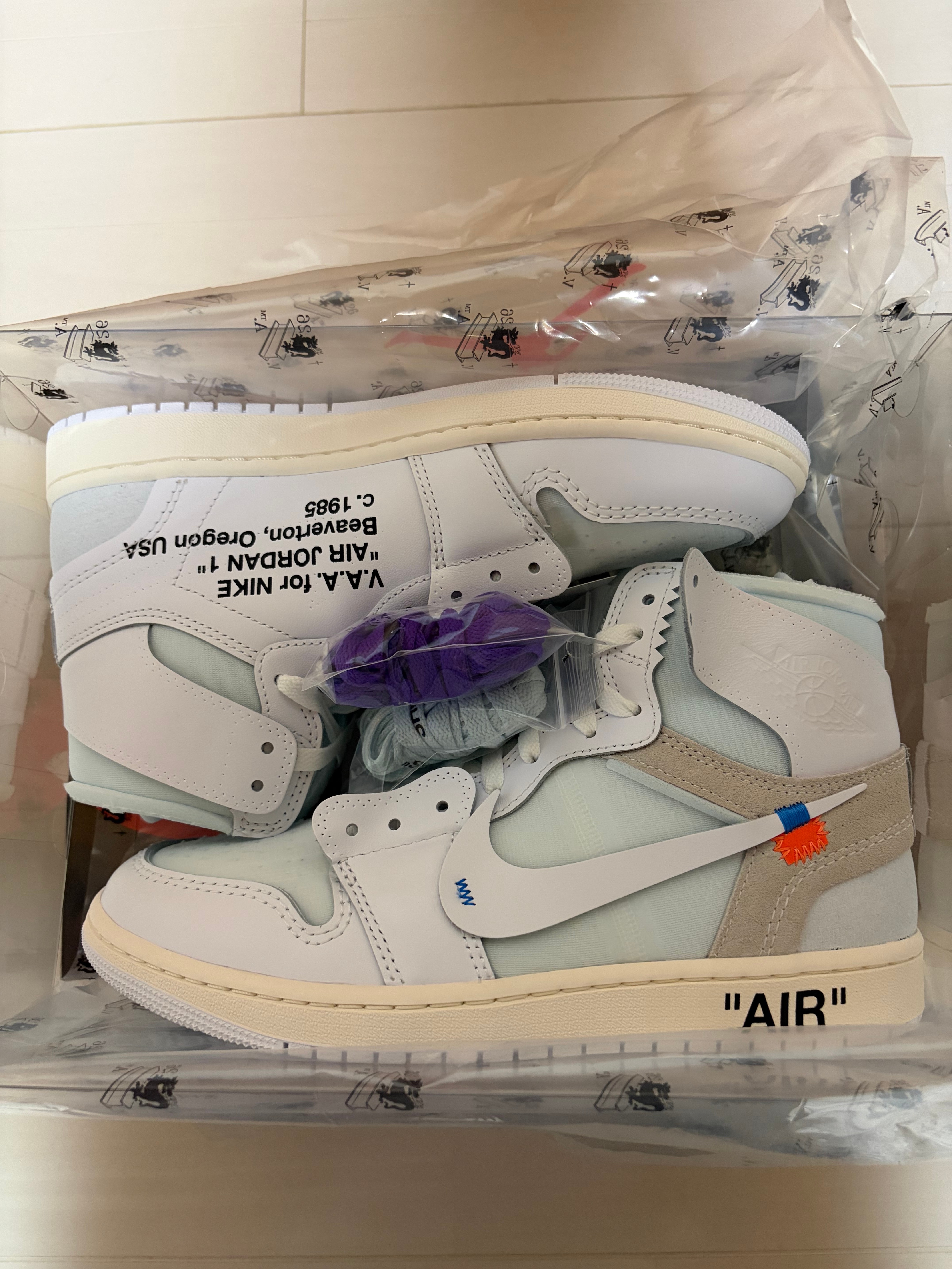 Virgil Abloh Archive (V.A.A.) × Nike Air Jordan 1 Retro High OG "Alaska"