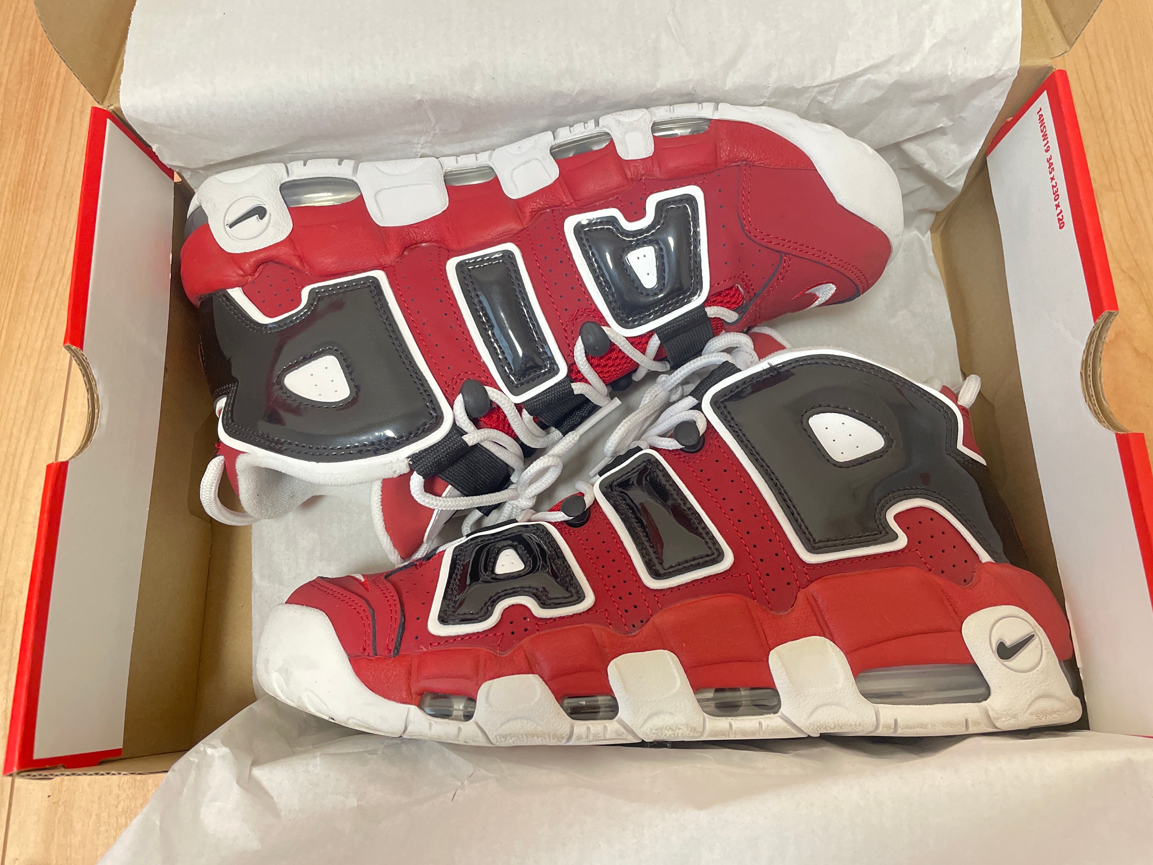 Nike Air More Uptempo ’96 "Black and Varsity Red" (2021)
