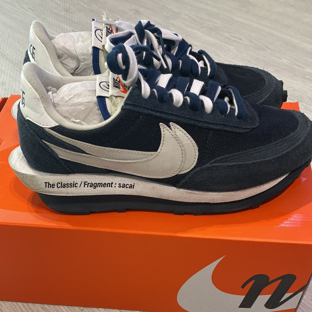 fragment design × sacai × Nike LD Waffle "Blackended Blue"