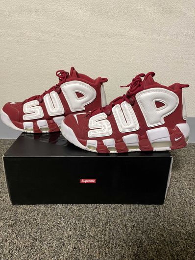 Supreme × Nike Air More Uptempo "White/Red"