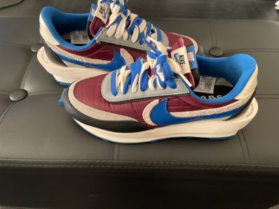 UNDERCOVER × sacai × Nike LD Waffle "Night Maroon/Pale Ivory-Ground Grey-Team Royal"