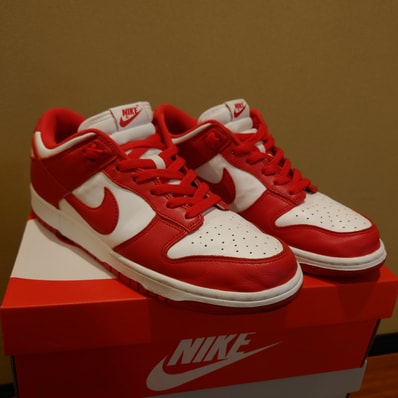Nike Dunk Low SP "White and University Red"