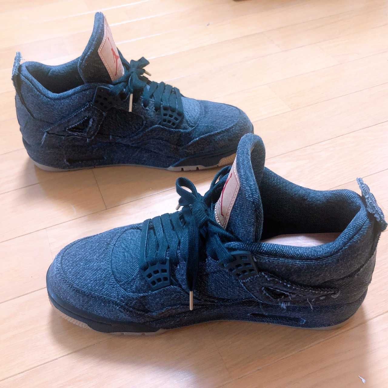Nike × Levi's Air Jordan 4 "Black Denim" (Tag: LEVIS®)