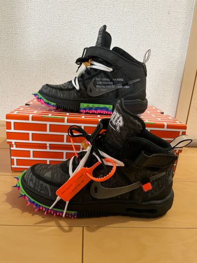 Off-White × Nike Air Force 1 Mid "Black"