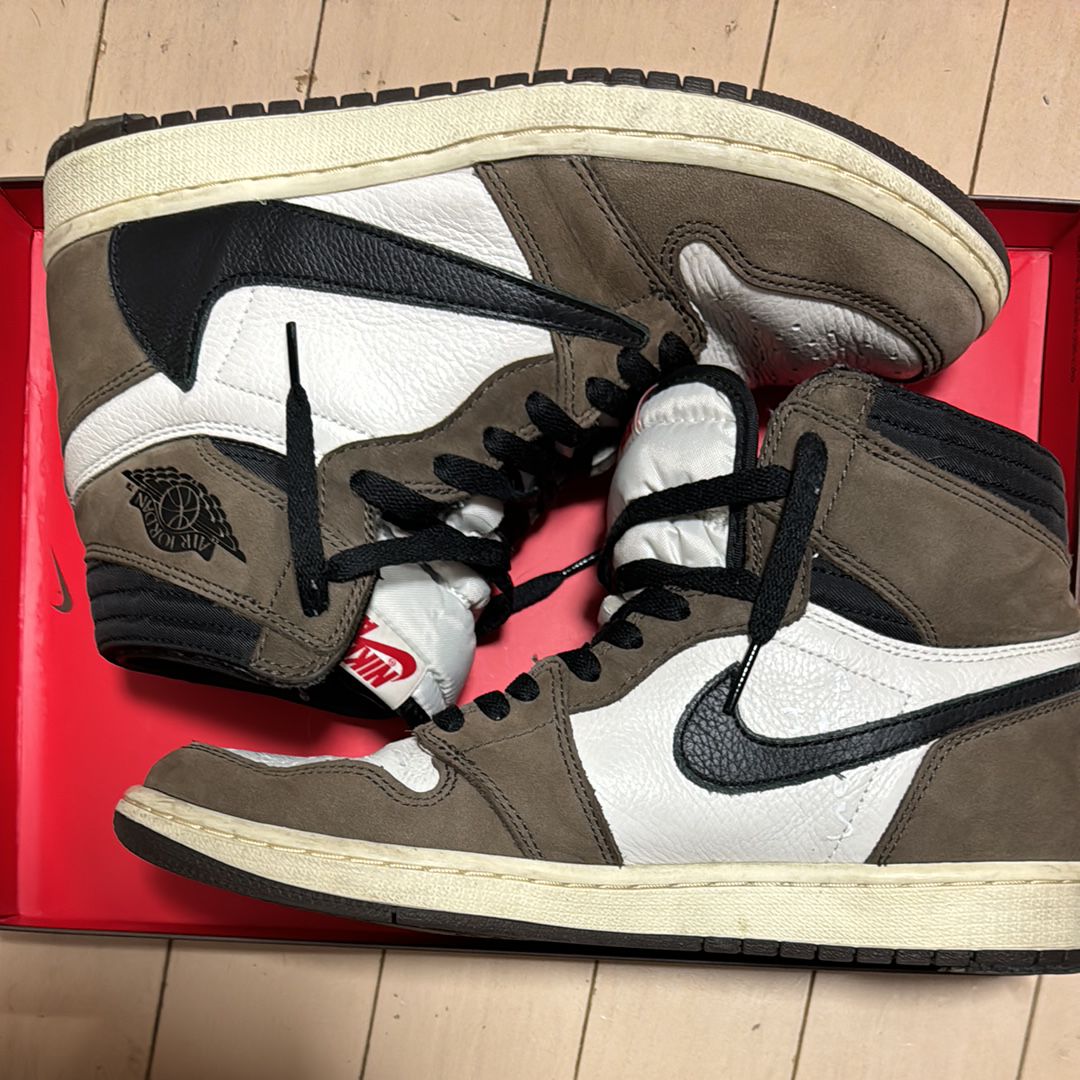Travis Scott × Nike Air Jordan 1 Retro High OG TS SP "Sail/Dark Mocha"