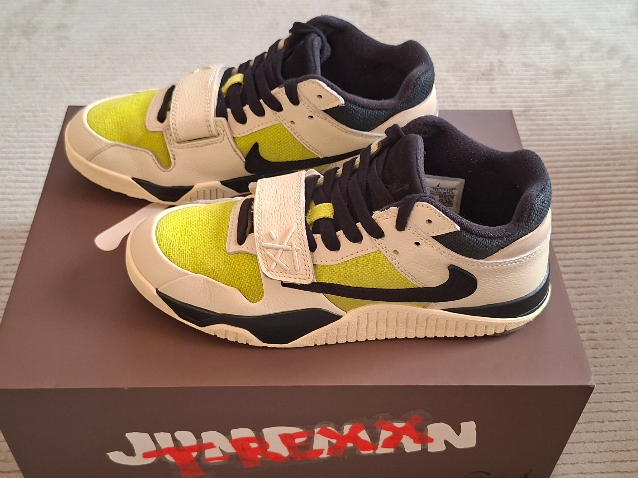 Travis Scott × Nike Jordan Jumpman Jack TR CJ1 T-Rexx "Bright Cactus"