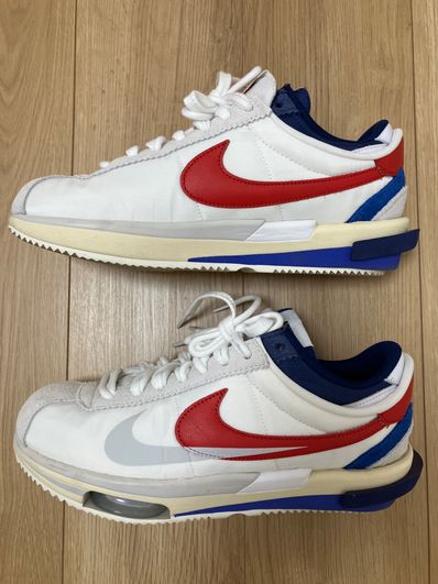sacai × Nike Zoom Cortez "White and University Red"