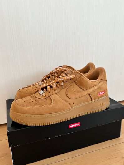 Supreme × Nike Air Force 1 Low "Flax/Wheat"