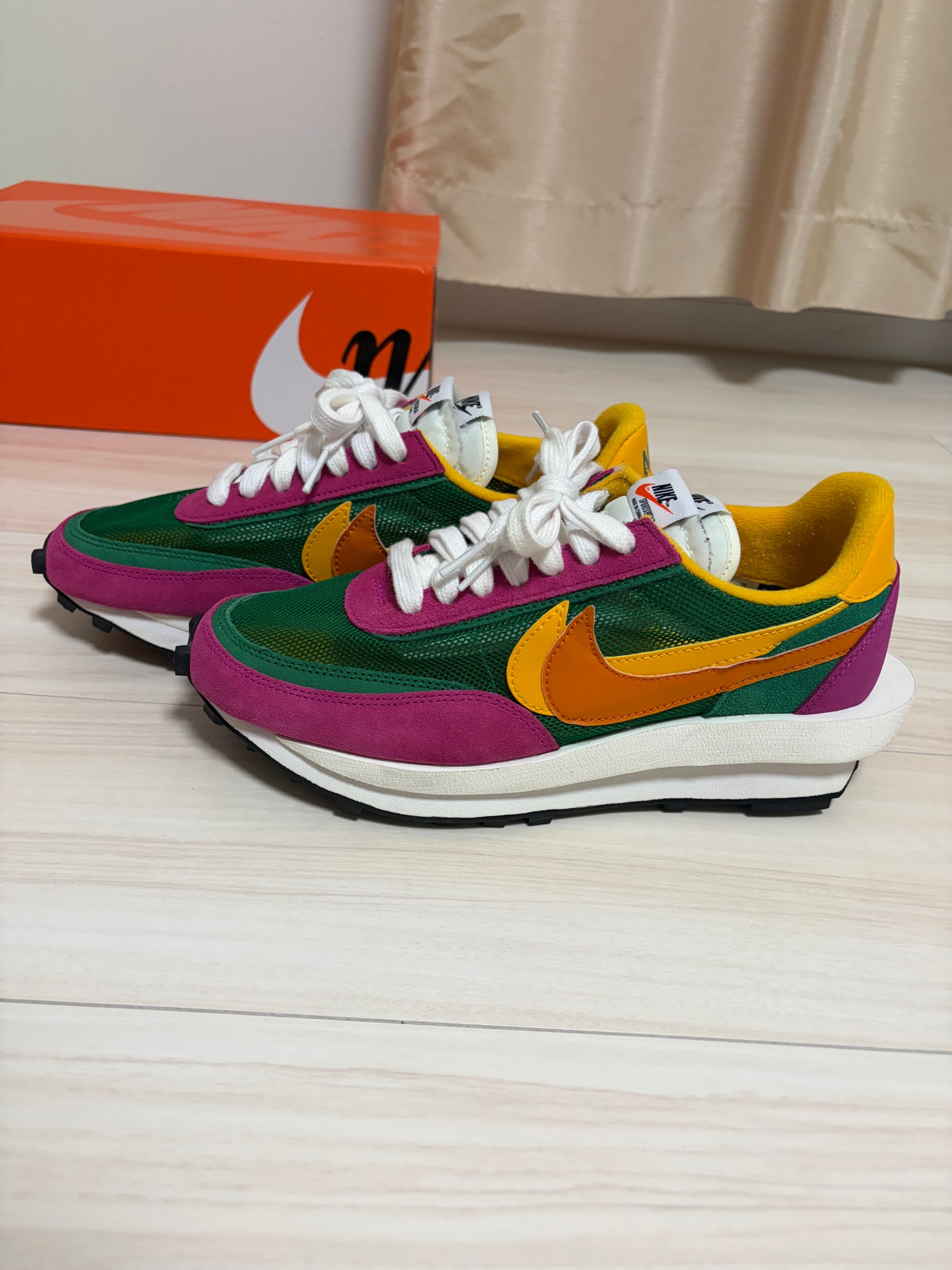 sacai × Nike LDV Waffle "Pine/Green"