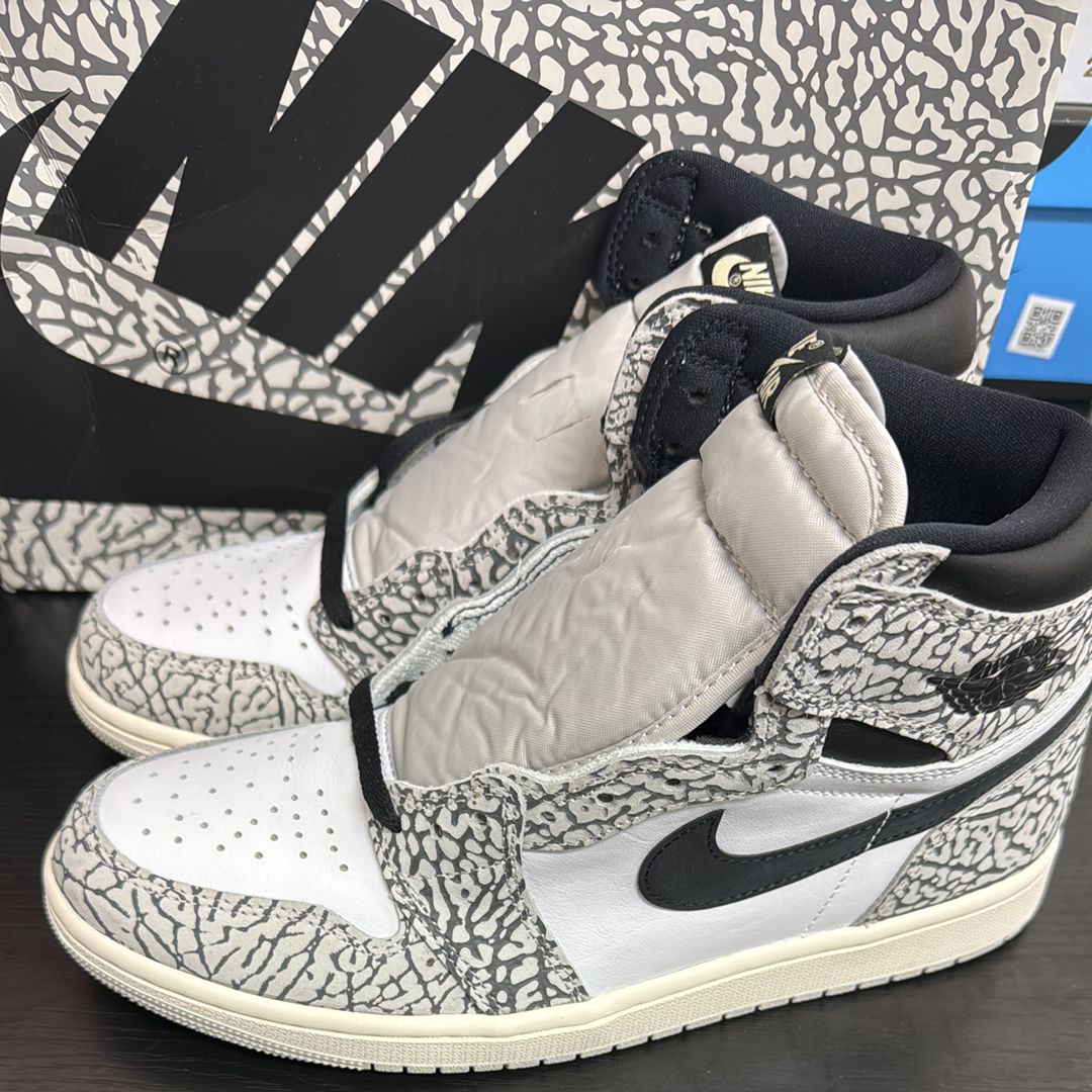 Nike Air Jordan 1 High OG "White Cement/Safari"