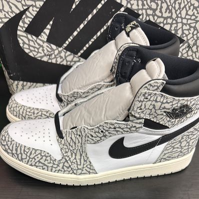 Nike Air Jordan 1 High OG "White Cement/Safari"