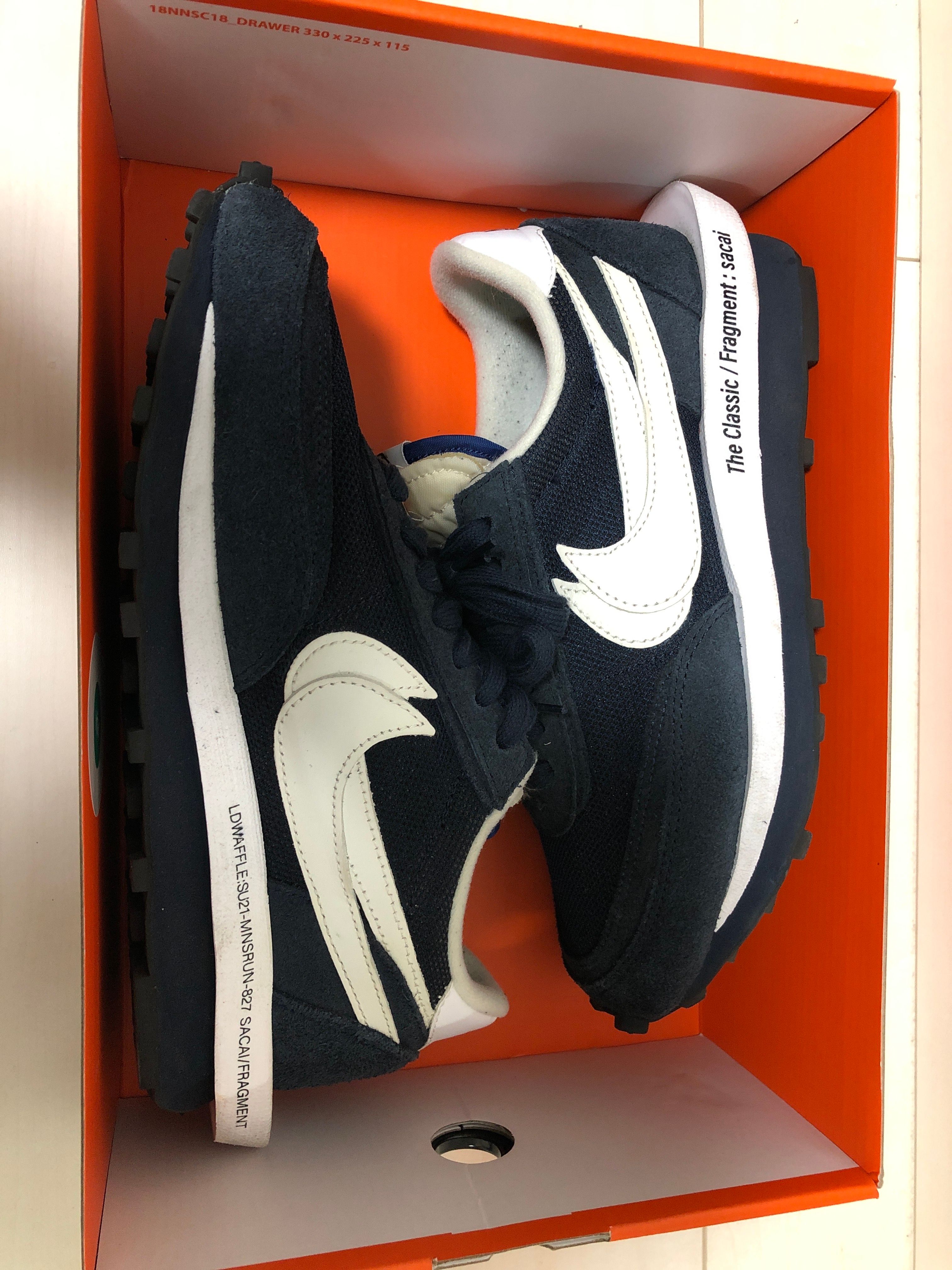 Fragment × sacai × Nike LD Waffle "Blackended Blue"