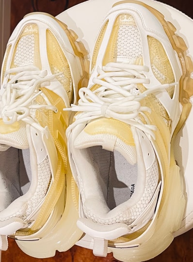 BALENCIAGA Track Clear Sole "White"