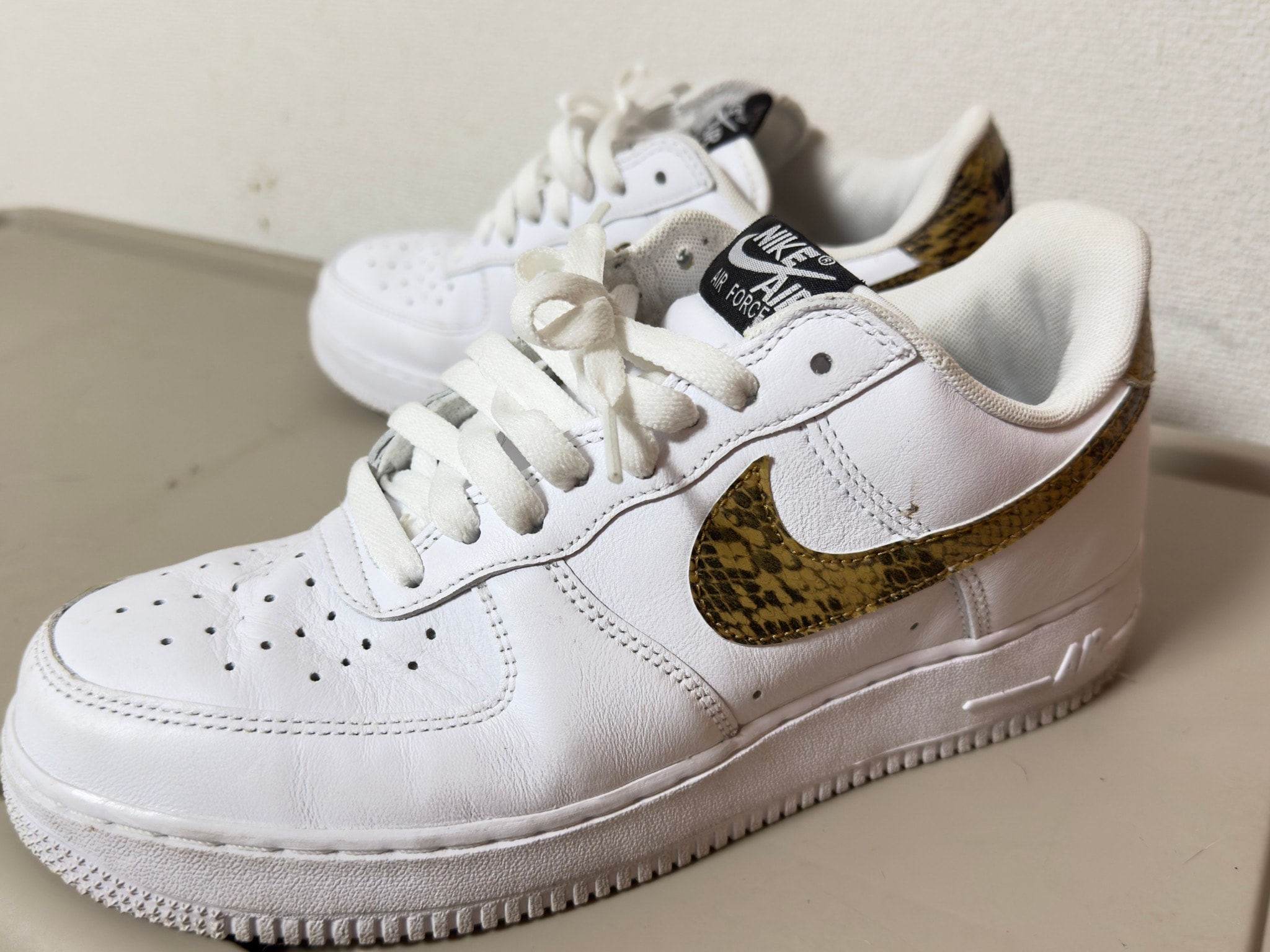 Nike Air Force 1 Low Retro PRM QS "Ivory Snake" (2024) (AO1635-100) (Socks Not Included)