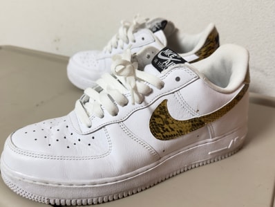 Nike Air Force 1 Low Retro PRM QS "Ivory Snake" (2024) (AO1635-100) (Socks Not Included)