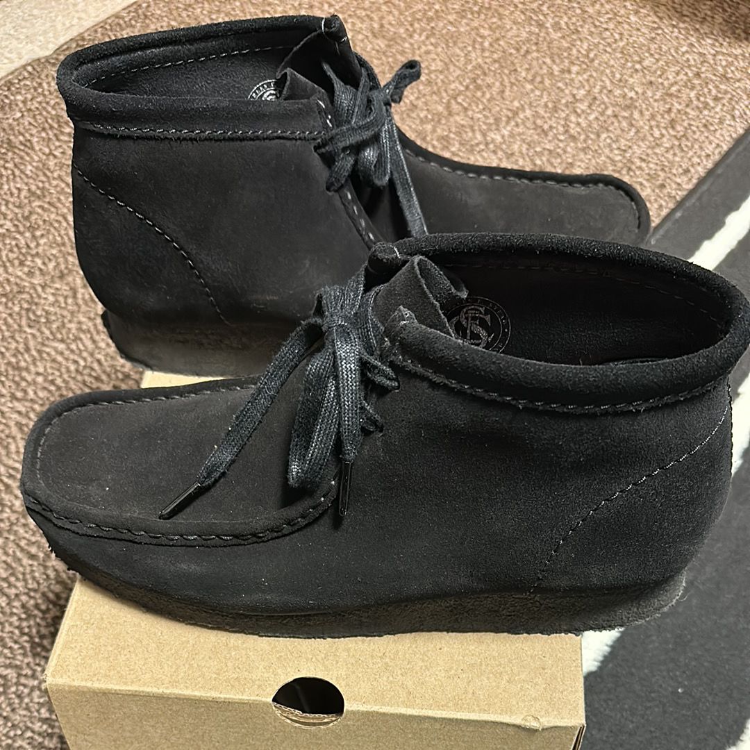 Clarks Wallabee Boot "Black Suede"