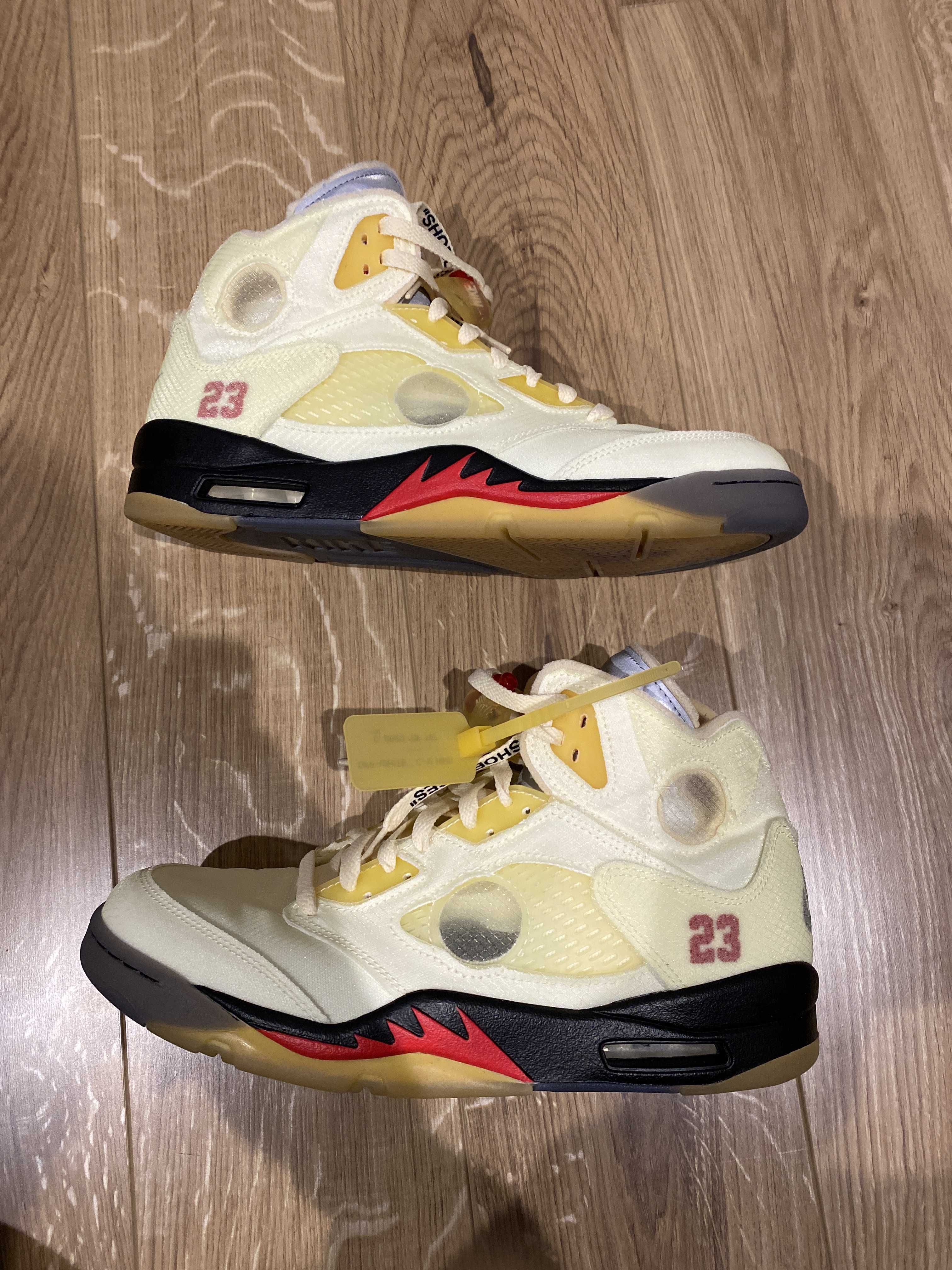 Off-White × Nike Air Jordan 5 "Sail"