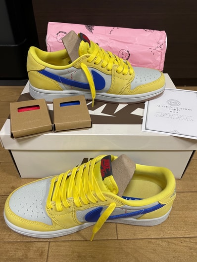 Travis Scott × Nike Women's Air Jordan 1 Retro Low OG "Canary"