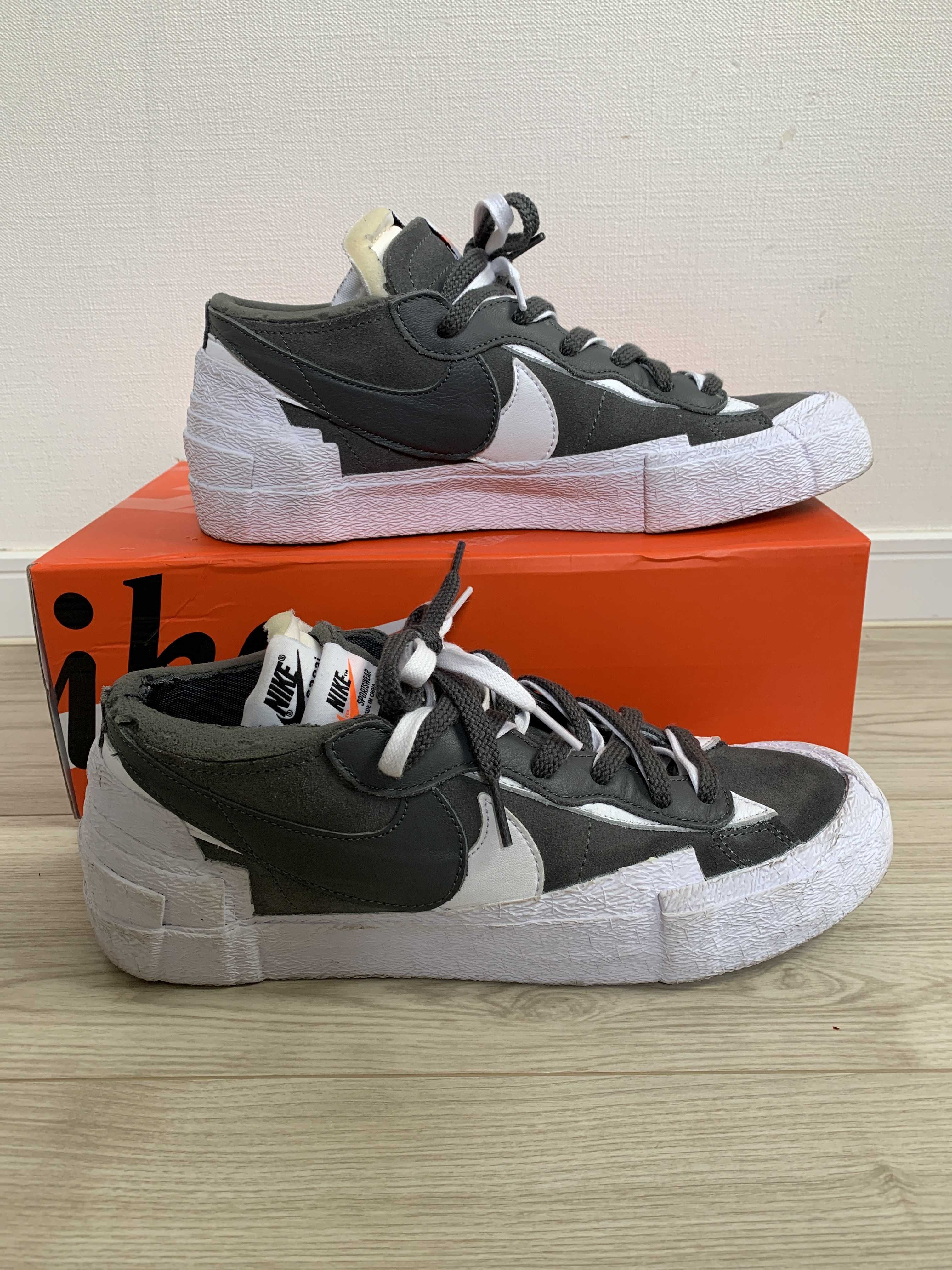 Sacai × Nike Blazer Low "Iron Grey"