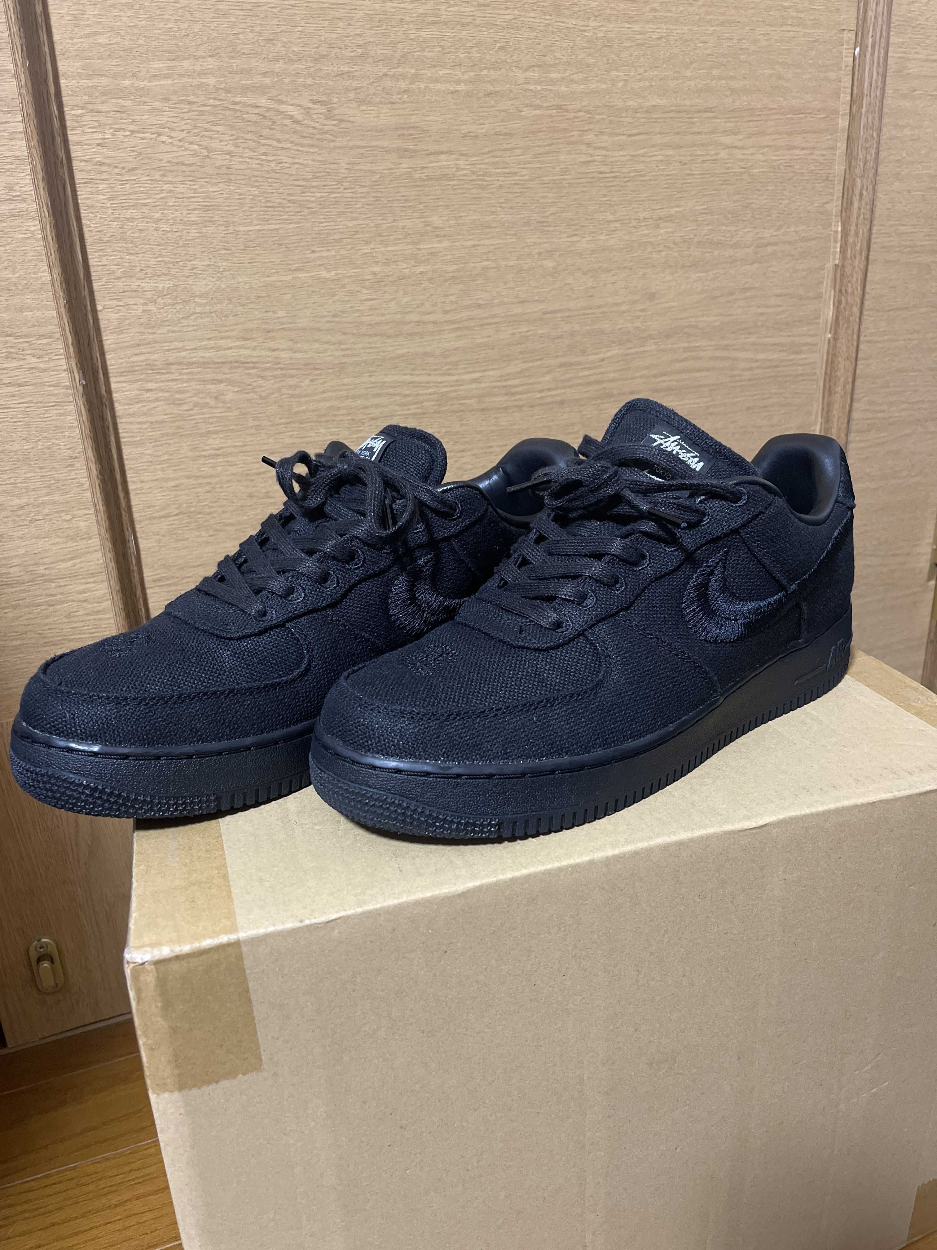 Stussy × Nike Air Force 1 Low "Triple Black"