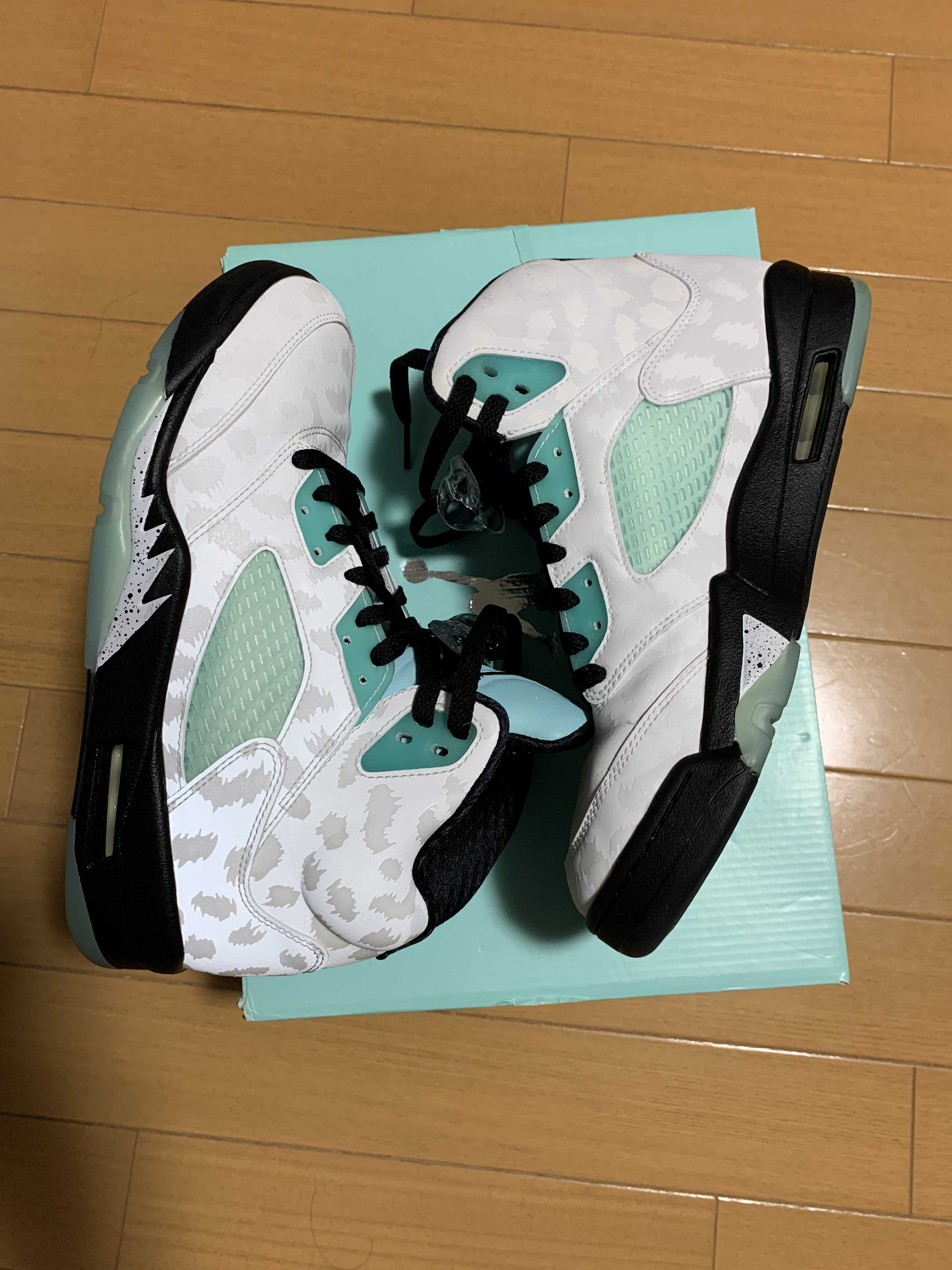 Nike Air Jordan 5 "White/Black/Island Green"