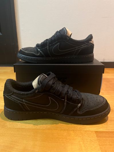 Travis Scott × Nike Air Jordan 1 Low OG SP "Black Phantom"