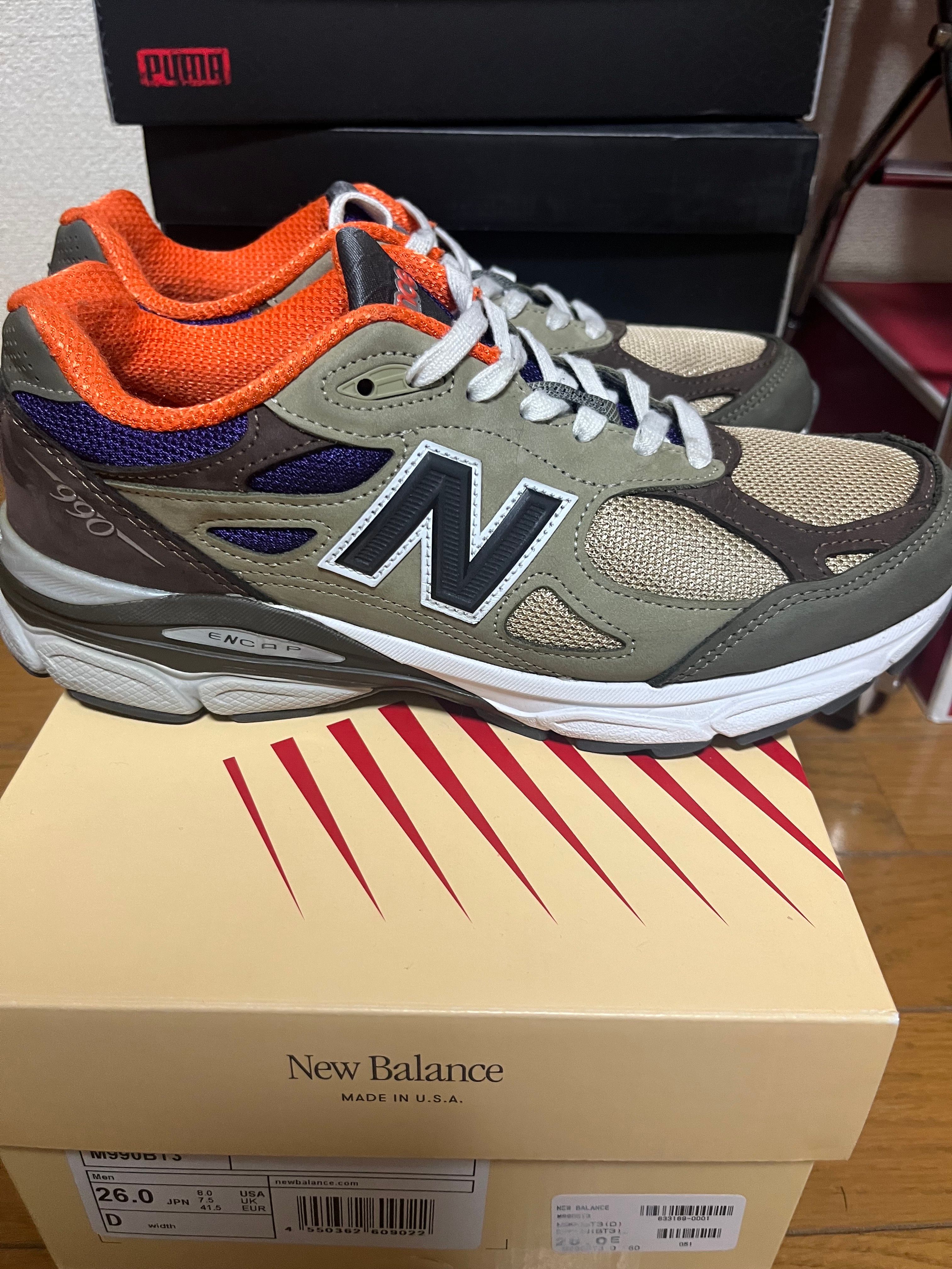 New Balance 990V3 "Khaki/Orange"