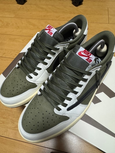 Travis Scott × Nike Air Jordan 1 Low OG SP "Reverse Olive"