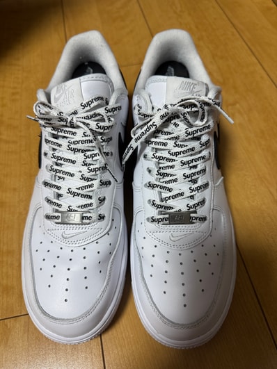 Supreme × Nike Air Force 1 Low "White/Black"